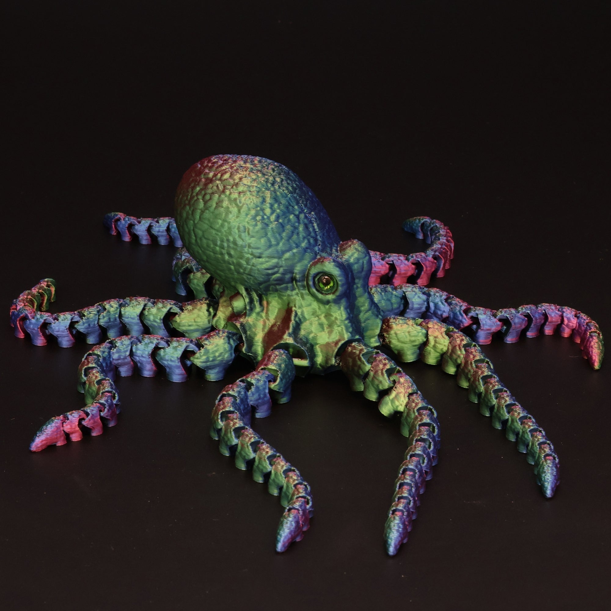 3D Printed Octopus w/ Real Eyes