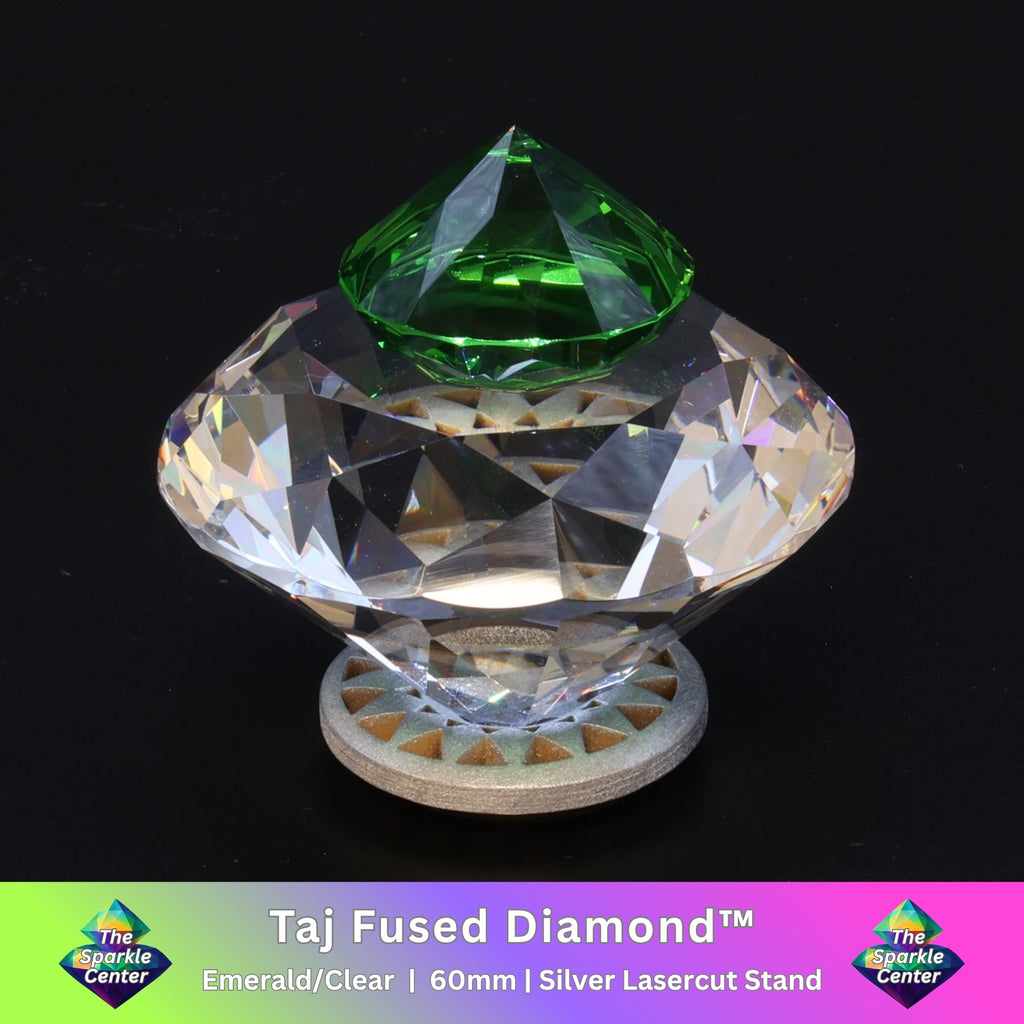 Taj™  Emerald Dual-Tone Fused Crystal Diamond