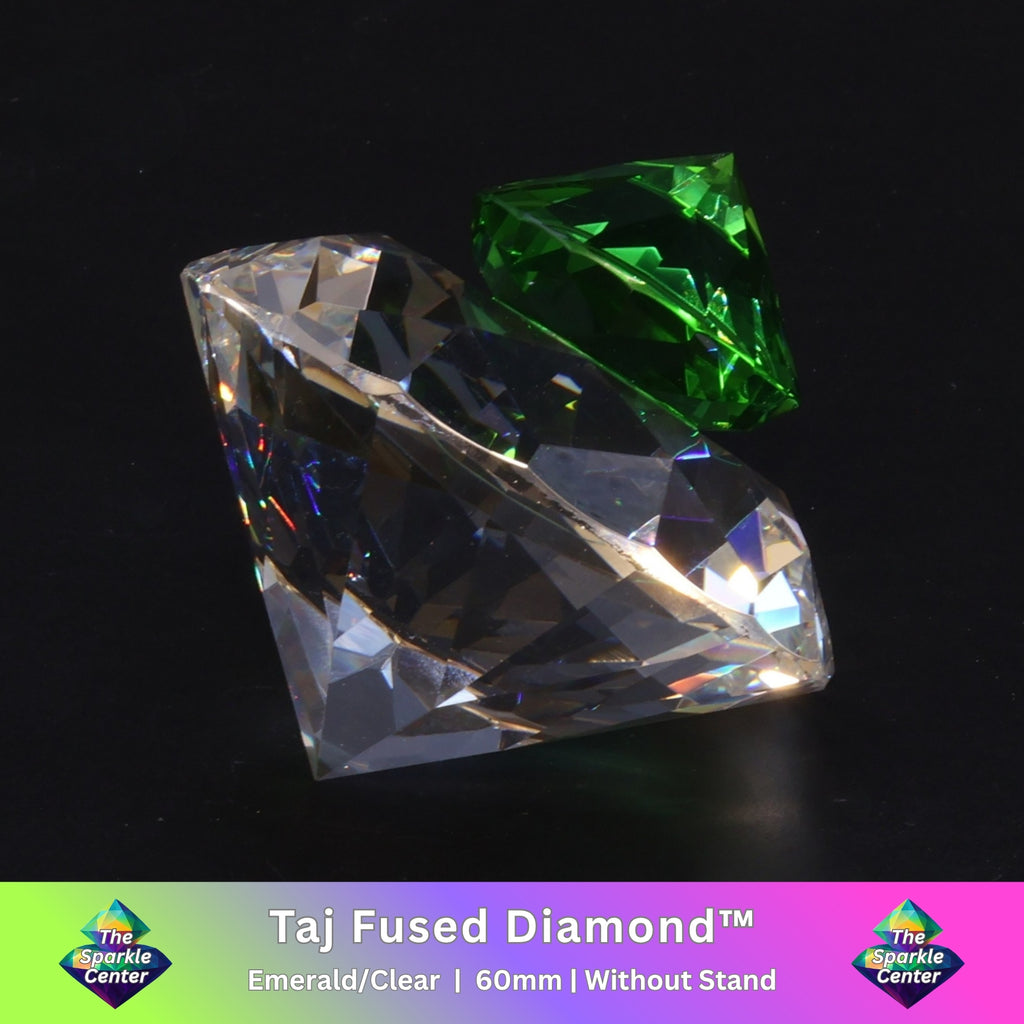 Taj™  Emerald Dual-Tone Fused Crystal Diamond