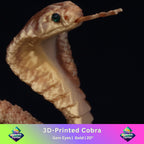 3D Printed Cobra w/ Gem Eyes