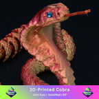 3D Printed Cobra w/ Gem Eyes
