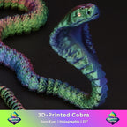 3D Printed Cobra w/ Gem Eyes