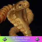 3D Printed Cobra w/ Gem Eyes