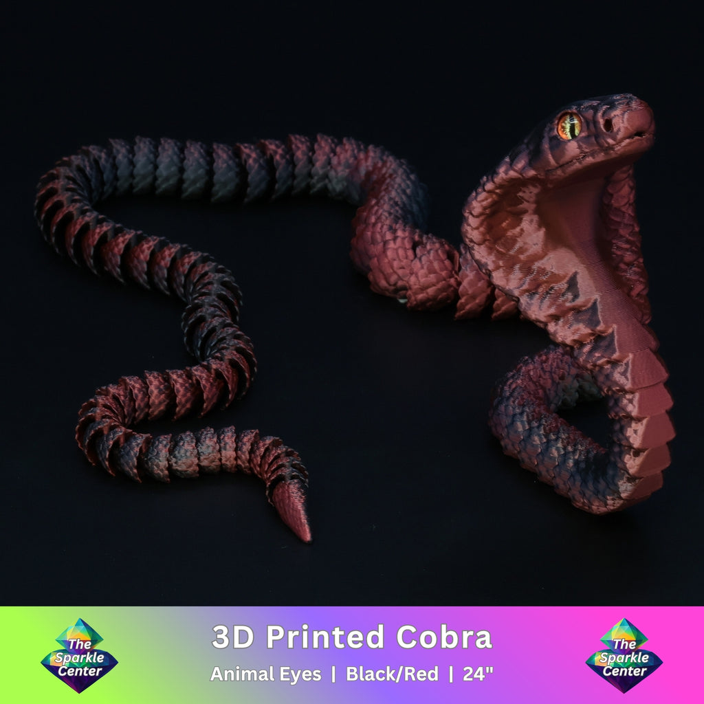 3D Printed Cobra w/ Animal Eyes