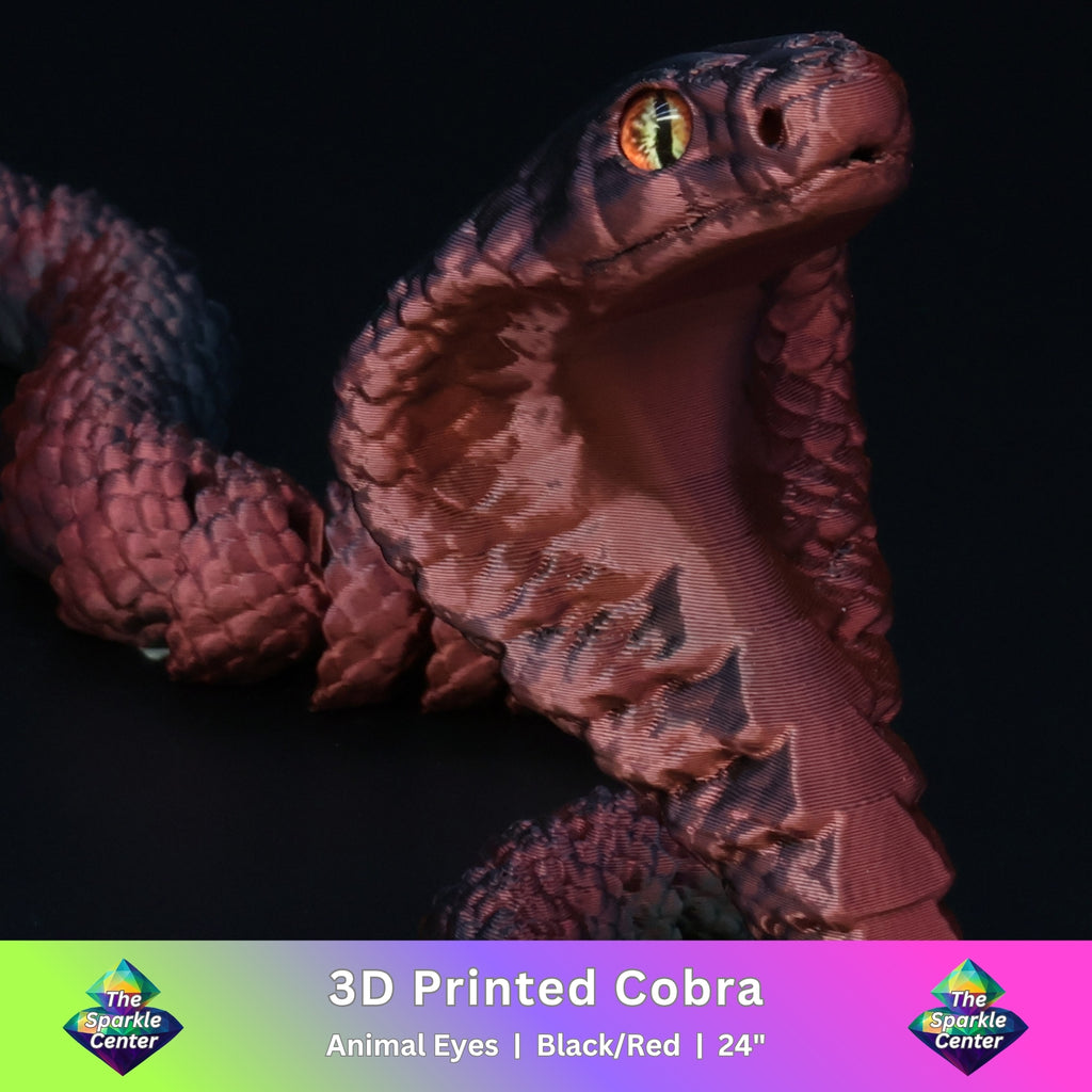3D Printed Cobra w/ Animal Eyes