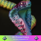 3D Printed Cobra w/ Gem Eyes