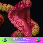 3D Printed Cobra w/ Gem Eyes