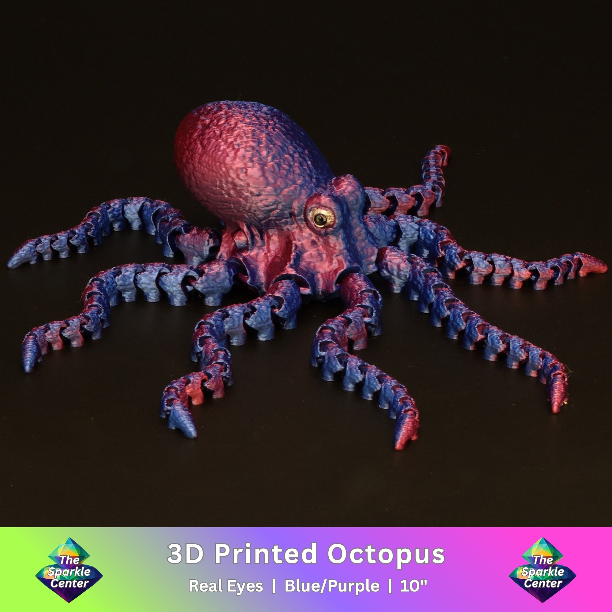3D Printed Octopus w/ Real Eyes