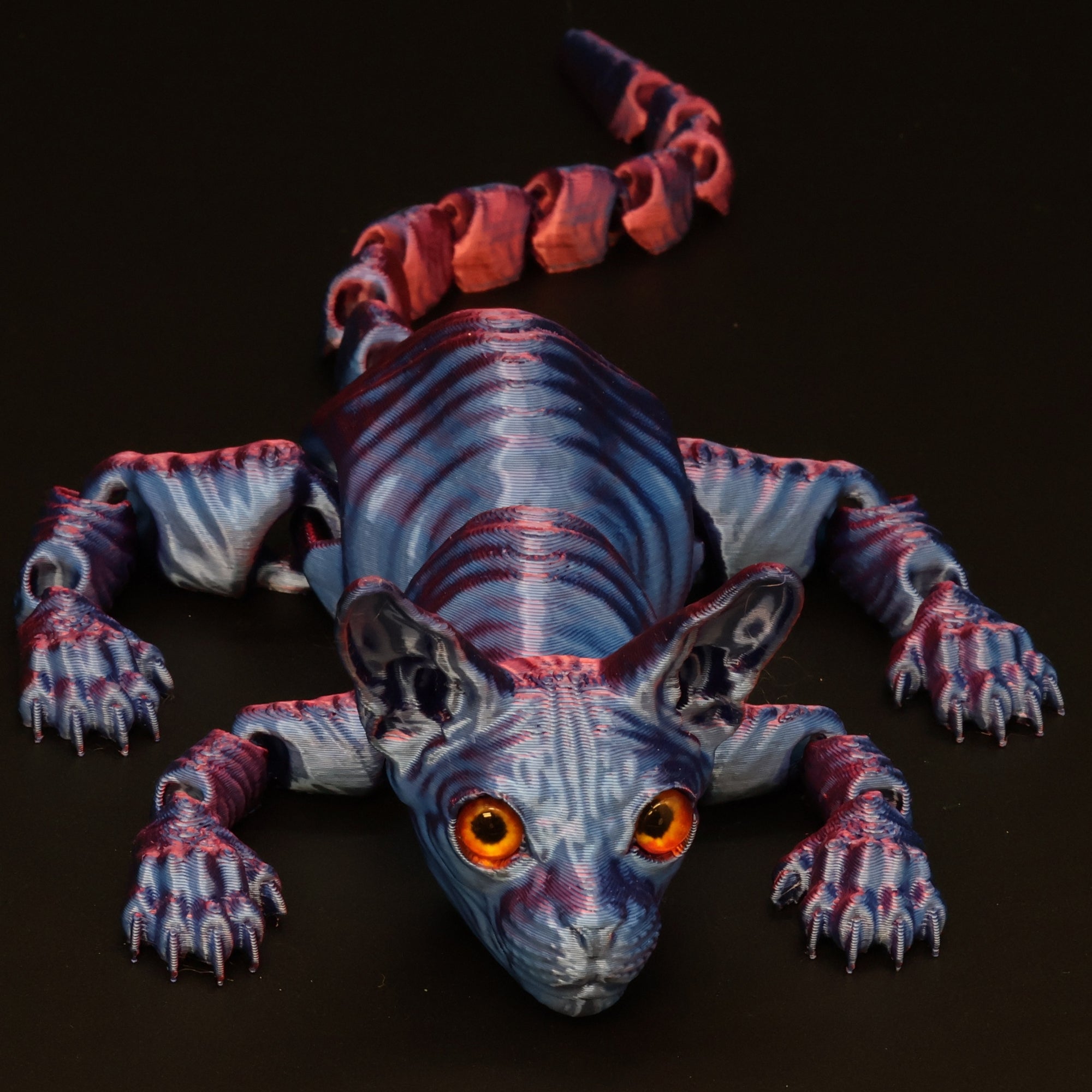 3D Printed Cat w/ Real Eyes