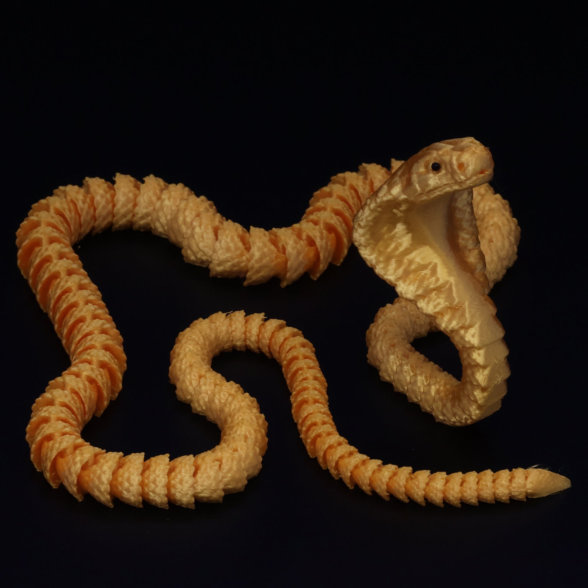 3D Printed Cobra w/ Gem Eyes