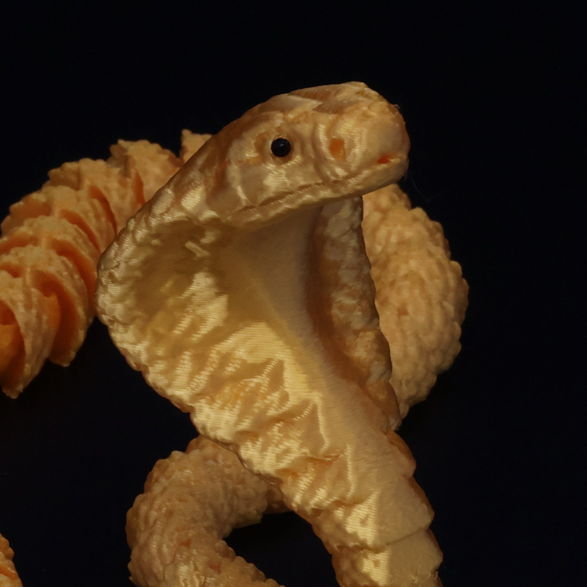 3D Printed Cobra w/ Gem Eyes