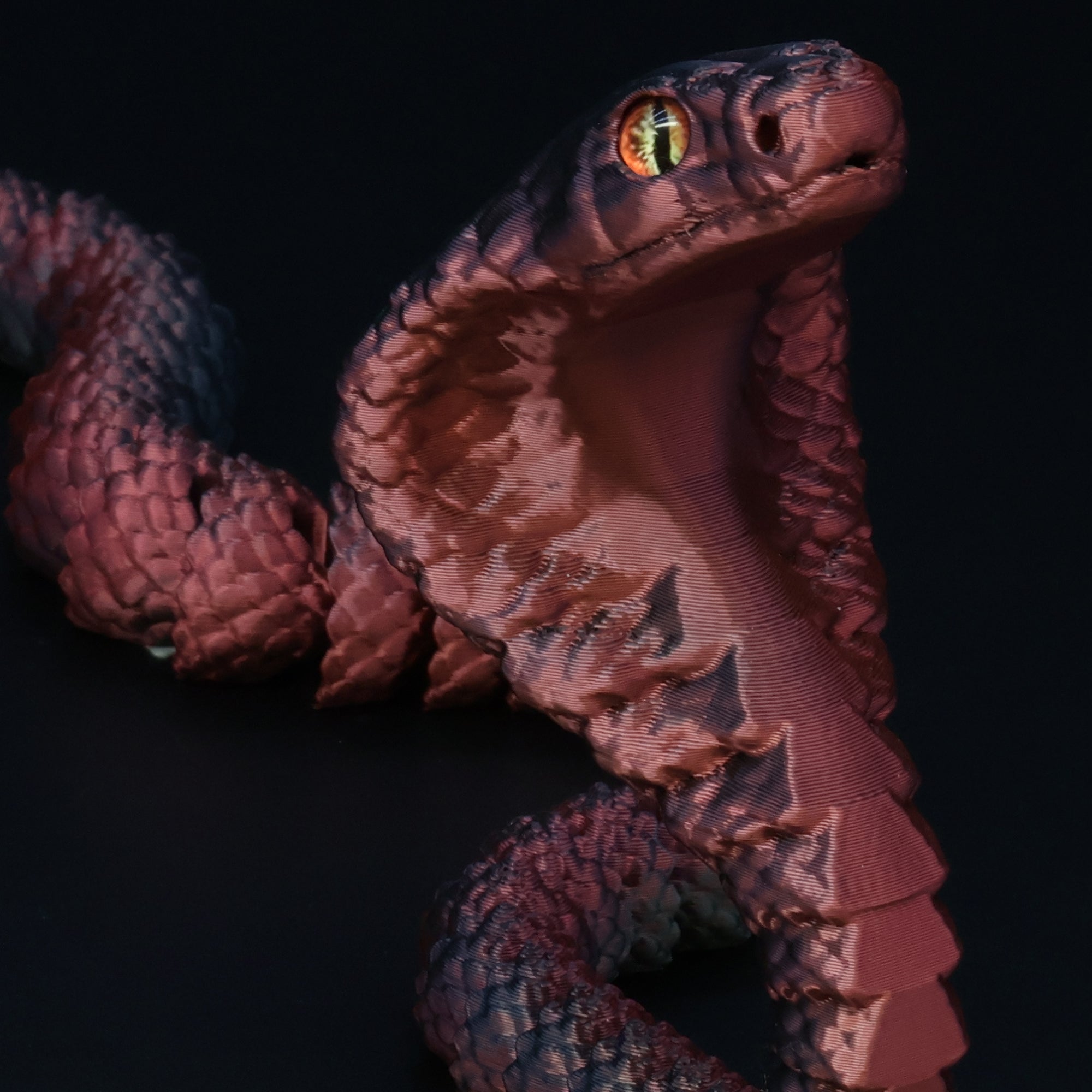 3D Printed Cobra w/ Animal Eyes