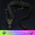3D Printed Bedazzled Chinese Dragon™