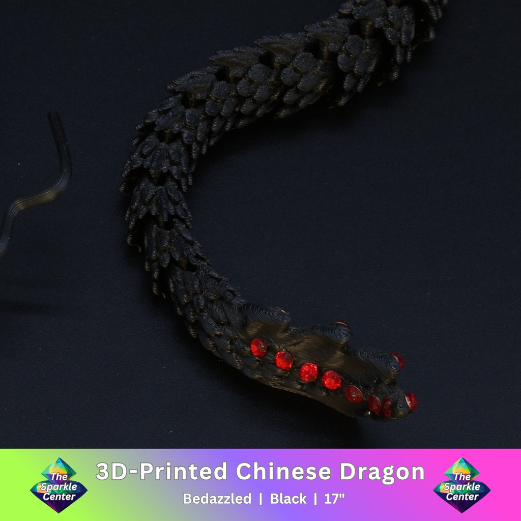 3D Printed Bedazzled Chinese Dragon™