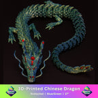 3D Printed Bedazzled Chinese Dragon™