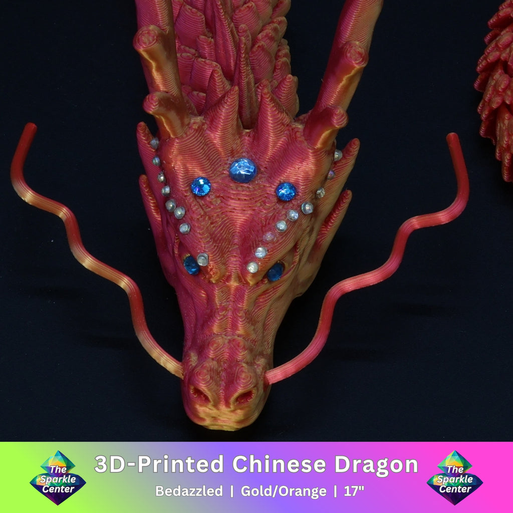 3D Printed Bedazzled Chinese Dragon™