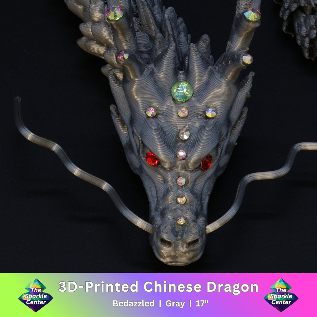 3D Printed Bedazzled Chinese Dragon™