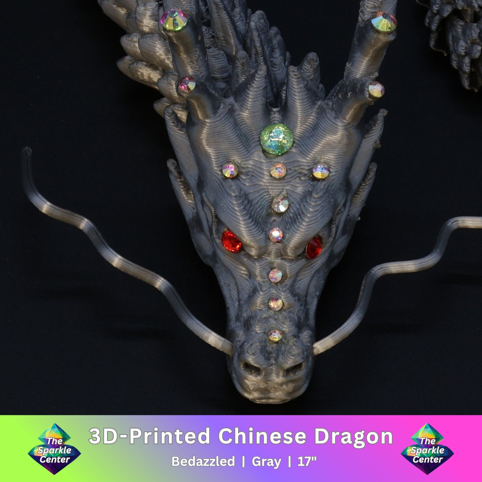 3D Printed Bedazzled Chinese Dragon™