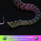 3D Printed Bedazzled Chinese Dragon™