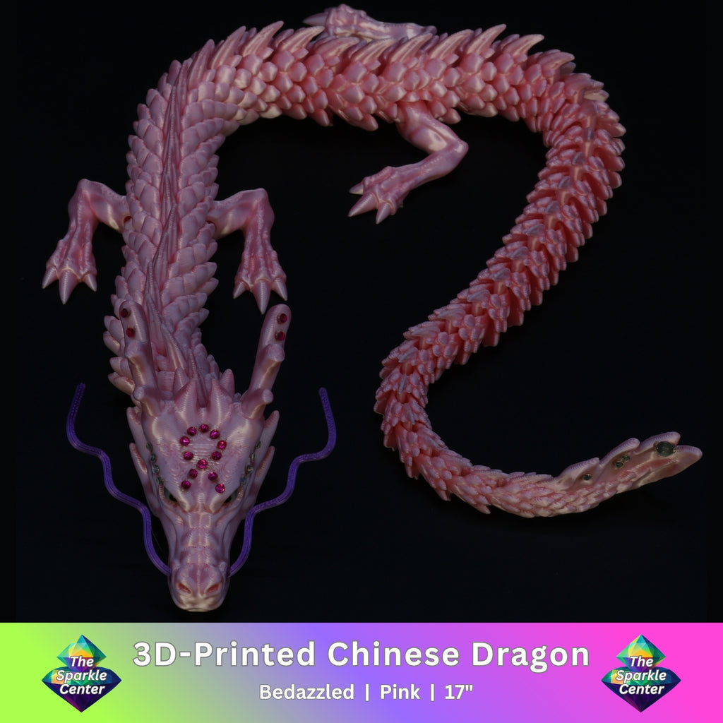 3D Printed Bedazzled Chinese Dragon™
