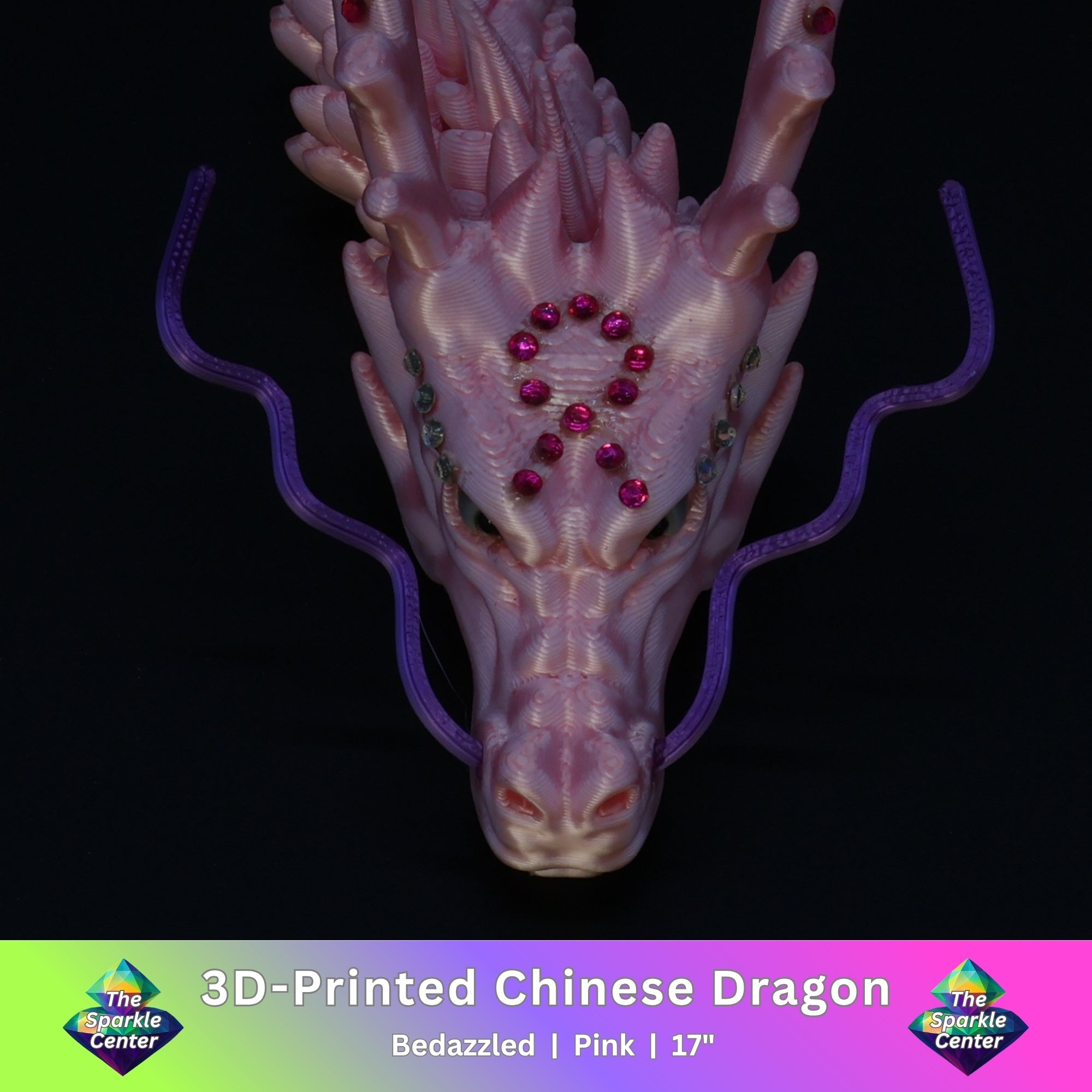 3D Printed Bedazzled Chinese Dragon™