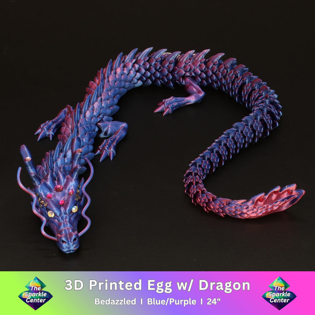 3D Printed Bedazzled Chinese Dragon™