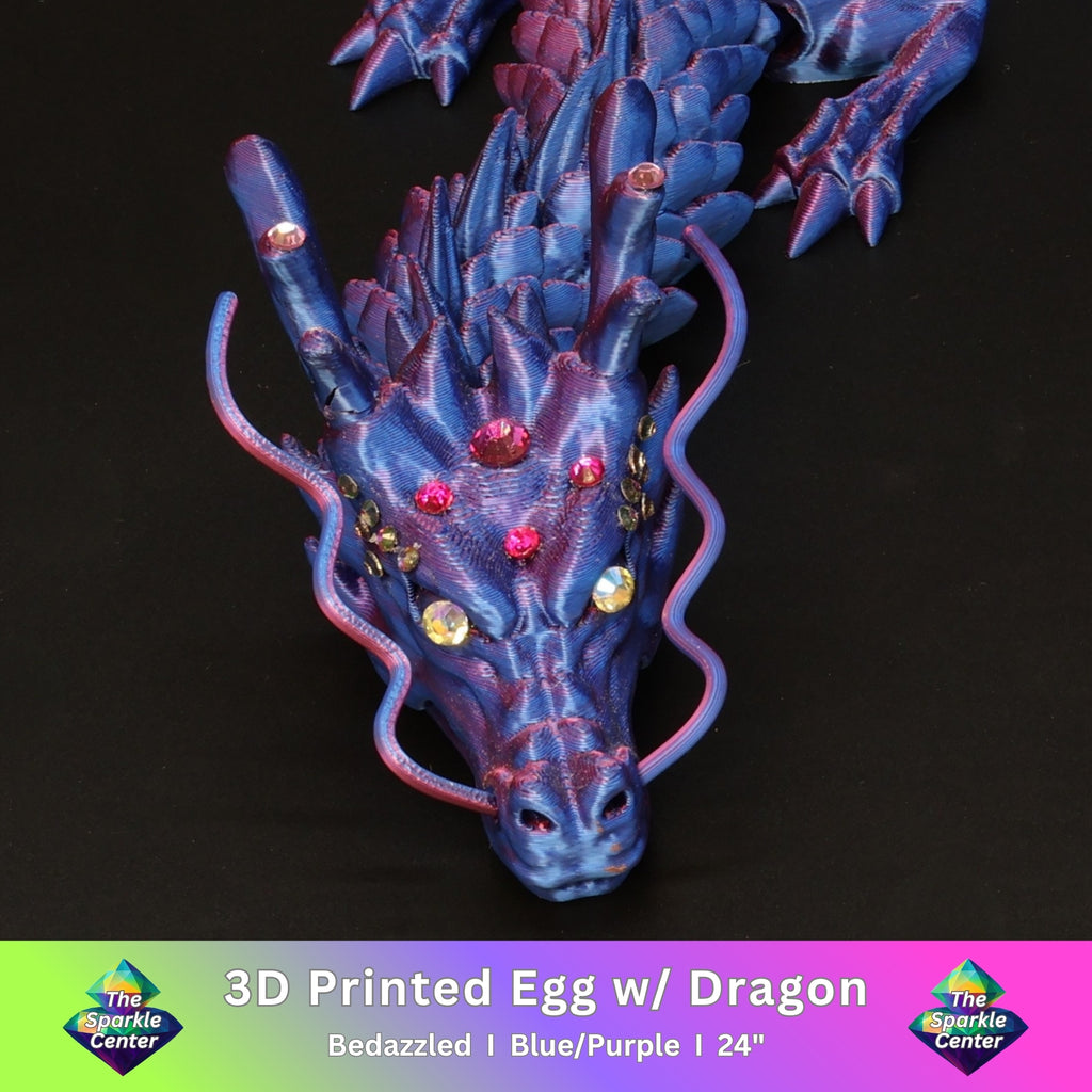 3D Printed Bedazzled Chinese Dragon™