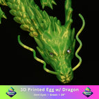3D Printed Chinese Dragon w/ Gem Eyes
