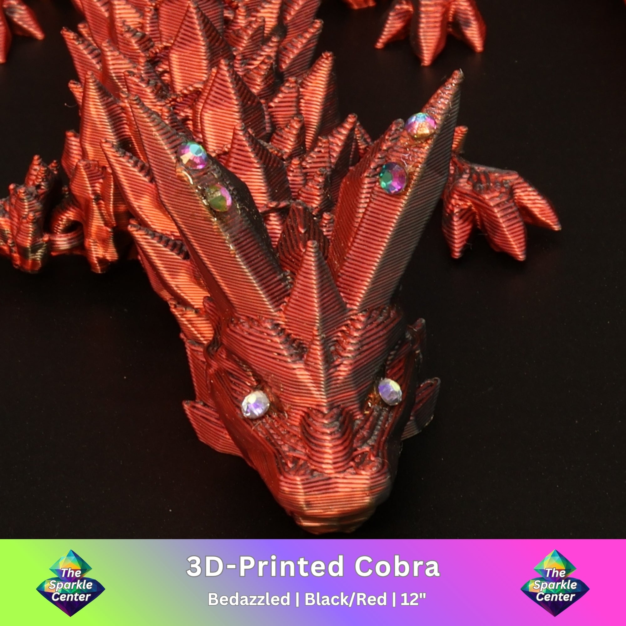 3D Printed Bedazzled Crystal  Dragon™
