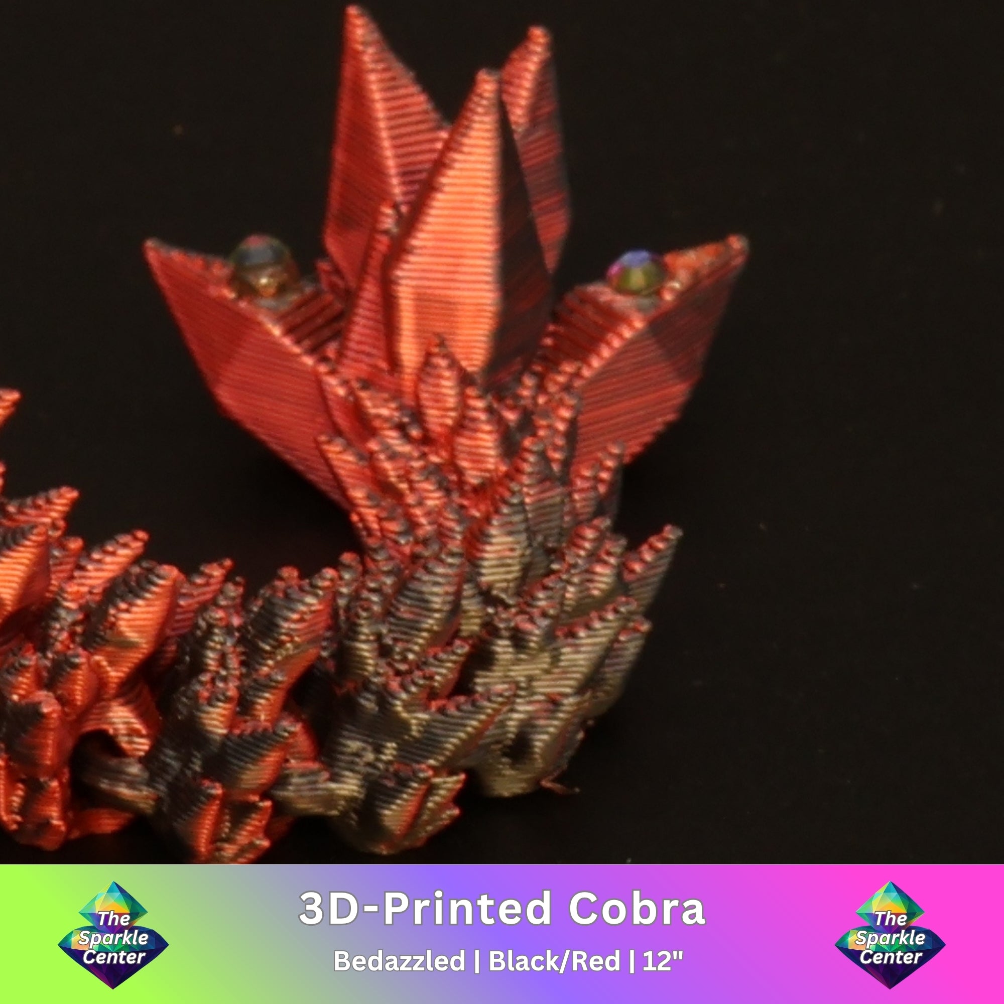 3D Printed Bedazzled Crystal  Dragon™