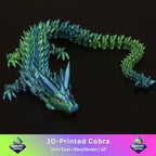 3D Printed Crystal Dragon w/ Gem Eyes