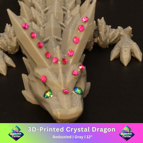 3D Printed Bedazzled Crystal  Dragon™