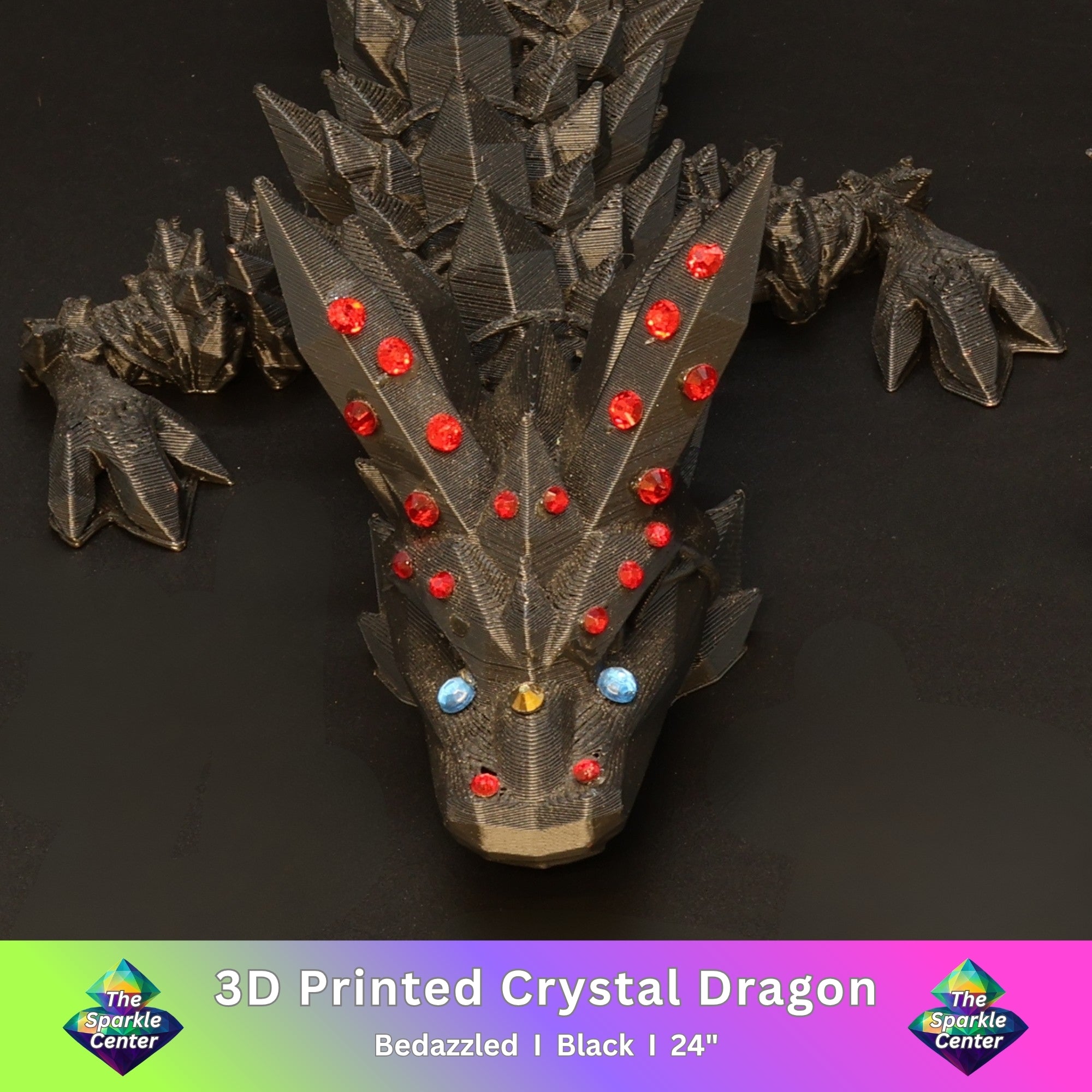 3D Printed Bedazzled Crystal  Dragon™