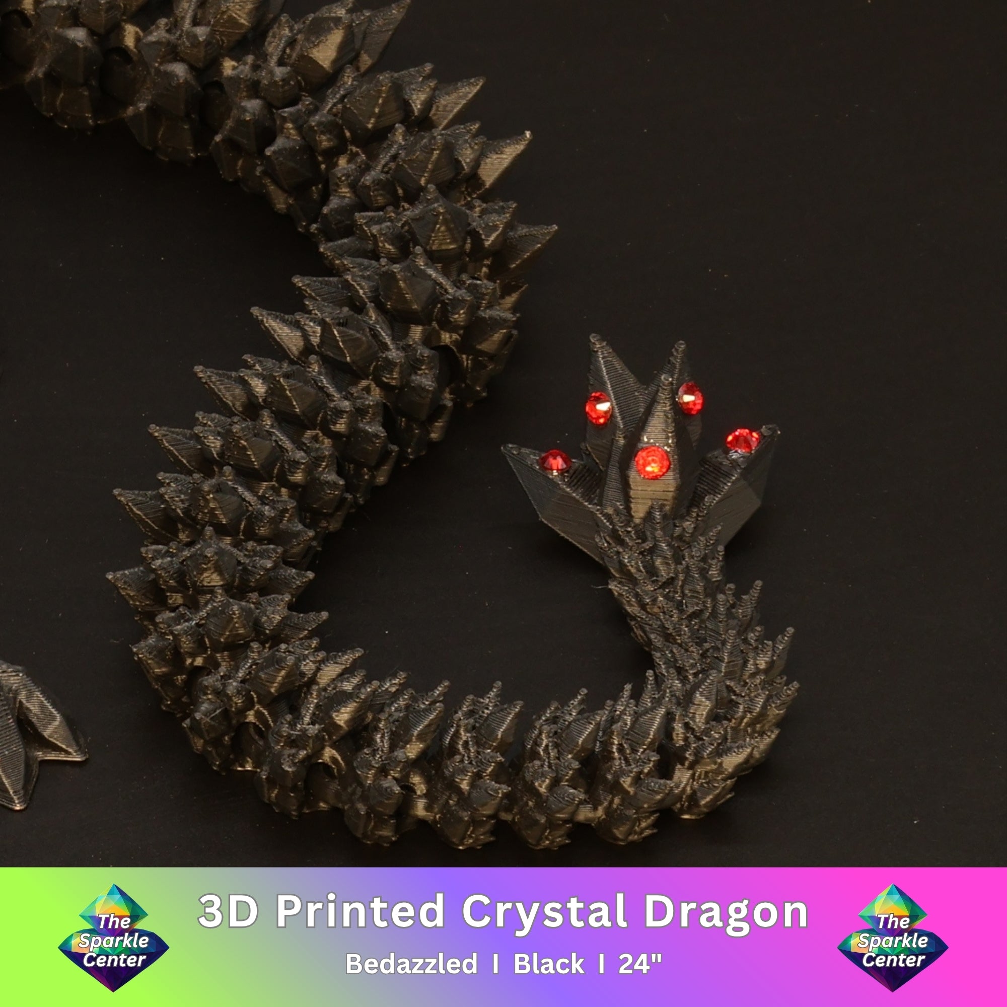 3D Printed Bedazzled Crystal  Dragon™