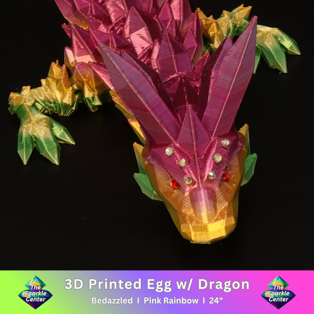 3D Printed Bedazzled Crystal  Dragon™