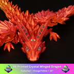 3D Printed Bedazzled Crystal-Winged Dragon™
