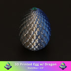 3D Printed Dragon Egg w/ Dragon