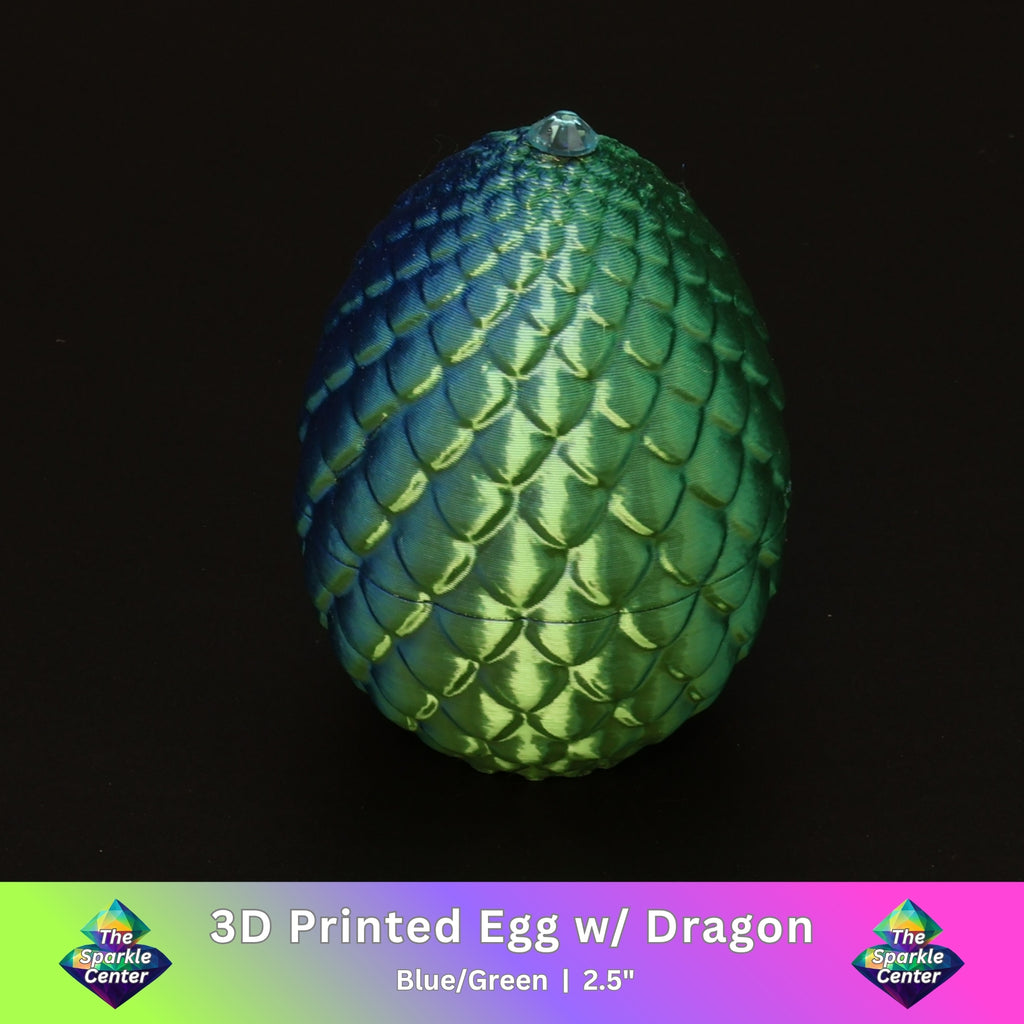 3D Printed Dragon Egg w/ Dragon