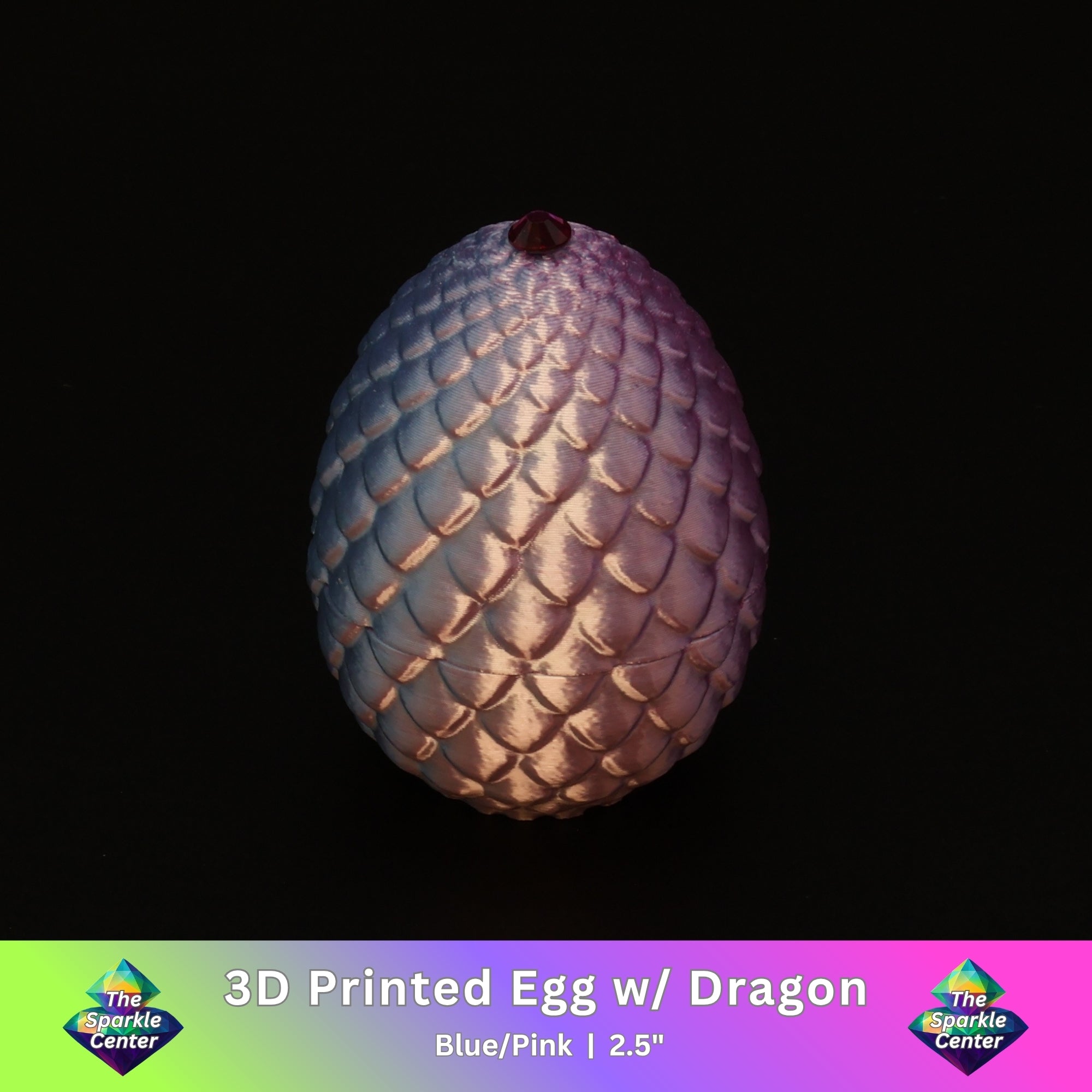3D Printed Dragon Egg w/ Dragon