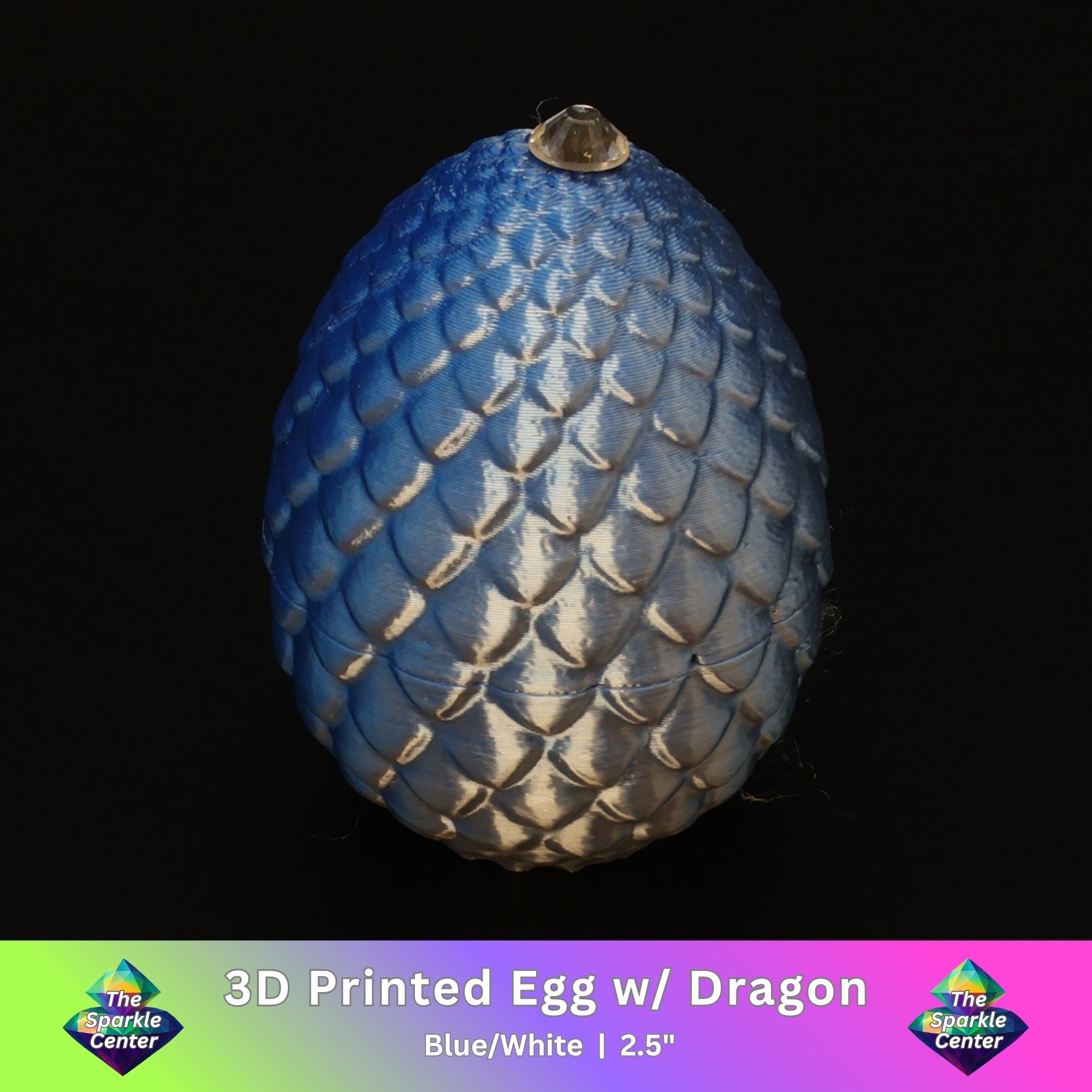 3D Printed Dragon Egg w/ Dragon