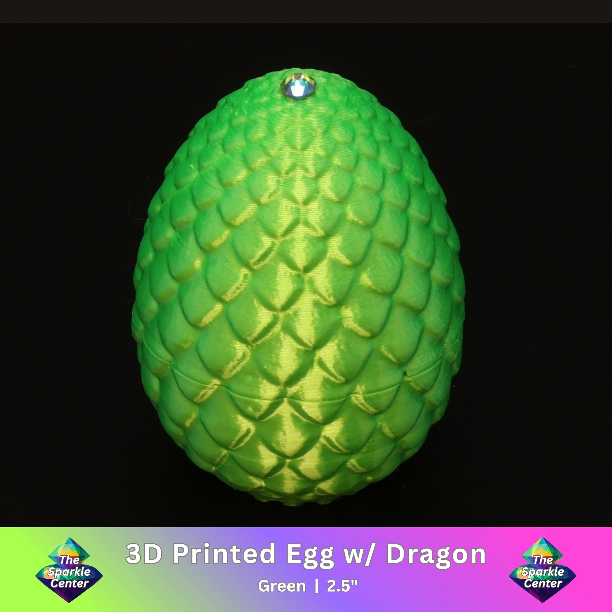 3D Printed Dragon Egg w/ Dragon