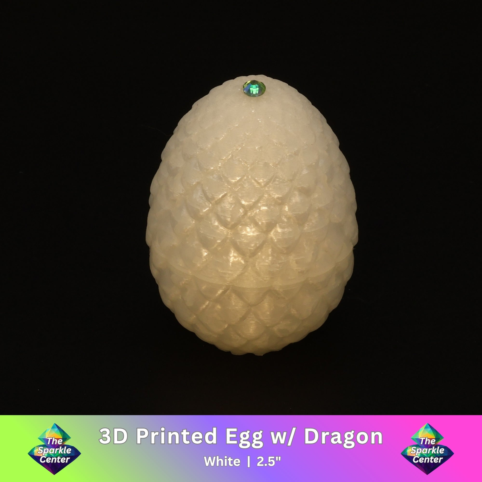 3D Printed Dragon Egg w/ Dragon