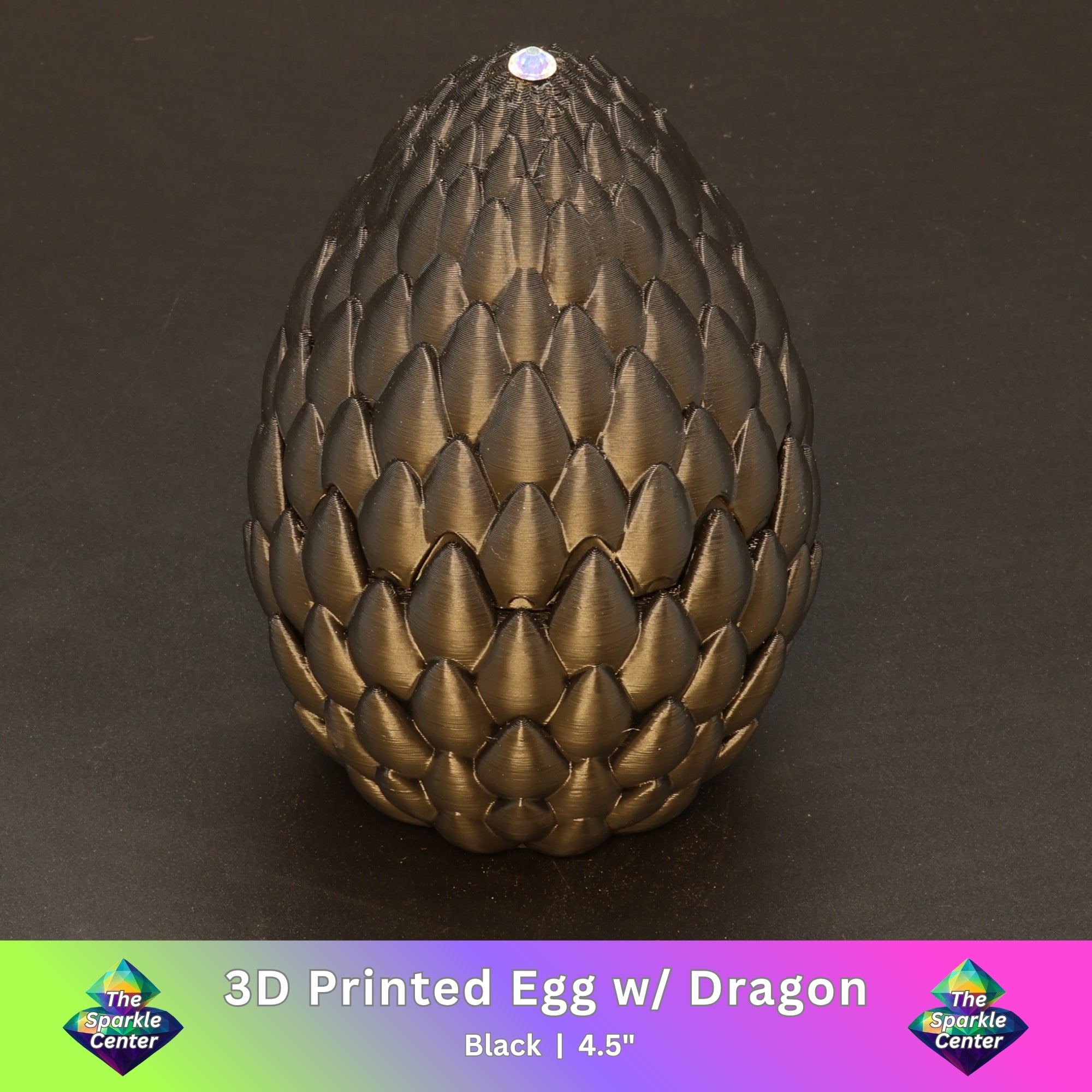 3D Printed Dragon Egg w/ Dragon