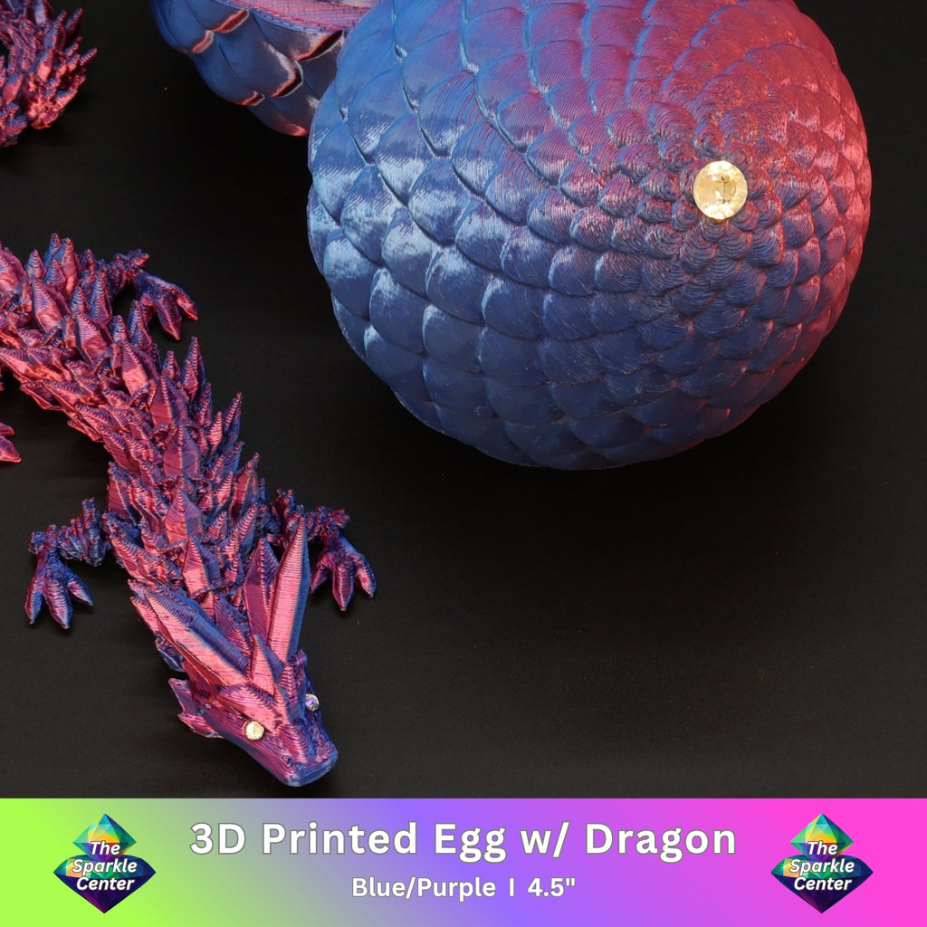 3D Printed Dragon Egg w/ Dragon