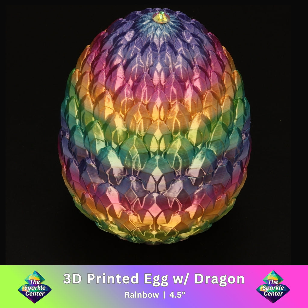3D Printed Dragon Egg w/ Dragon