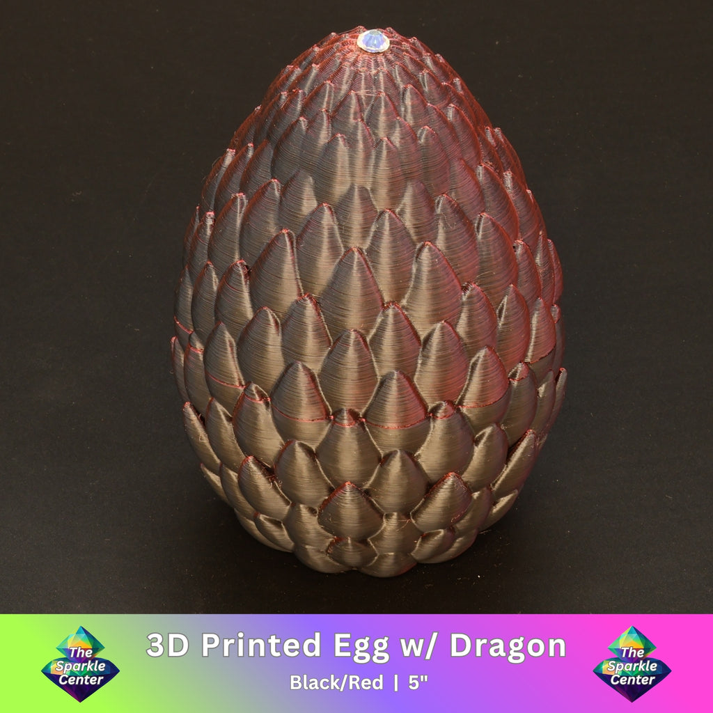3D Printed Dragon Egg w/ Dragon