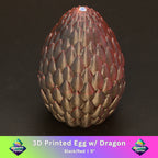 3D Printed Dragon Egg w/ Dragon