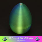 3D Printed Dragon Egg w/ Dragon
