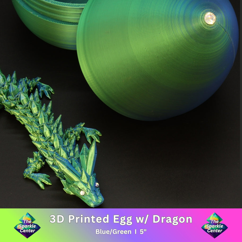 3D Printed Dragon Egg w/ Dragon