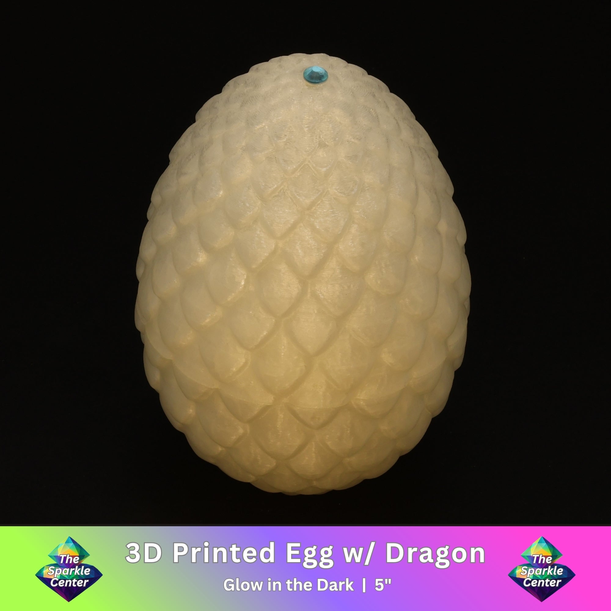 3D Printed Dragon Egg w/ Dragon